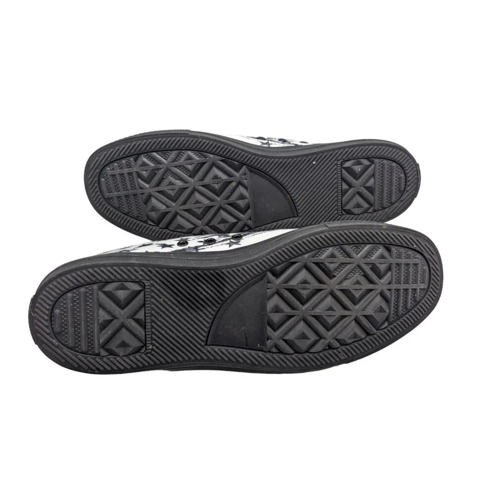 RAAD Shop Unisex Rock And Roll Black and White Stars and Stripes Low Top 12M